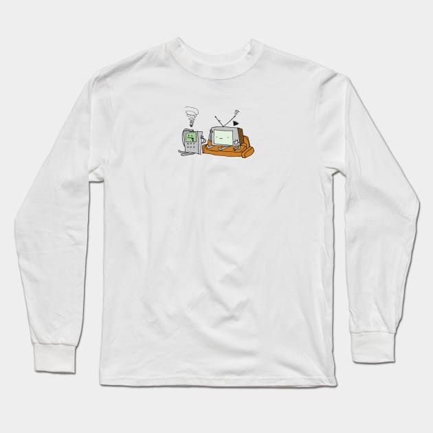 Electronics chilling out Long Sleeve T-Shirt by Little Tiny Spark